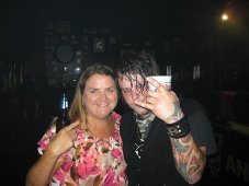 BudGirl and the drummer from Joan Red