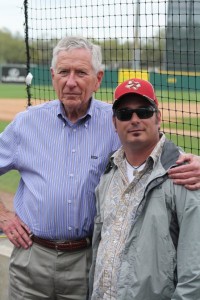 Chuck and another random dude at Spring Training