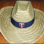The hideousness that is the Twins cowboy hat