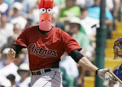 Beaker broke out the whoopin' stick, driving in 6 on a pair of 3-run smokies.